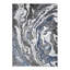 Apollo Modern Marble Metallic Rug Grey/Navy