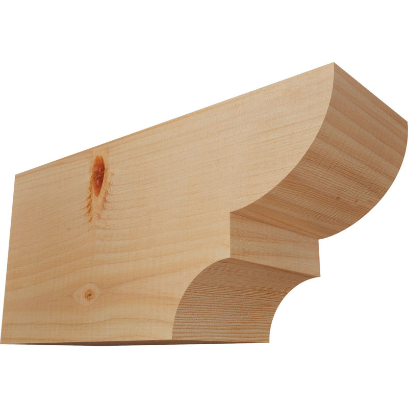 Queue de chevron lisse Ridgewood, Sapin de Douglas, H 8 po x l 5 1/2 po x L 16 po