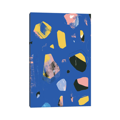 Rocks In Blue by Jilli Darling - Wrapped Canvas Painting