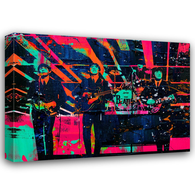 Ed Sullivan Beatles 2 par Stephen Chambers - Photographie sur toile tendue, H 32 po x l 36 po x P 1,5 po