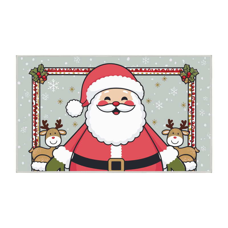 Tapis vacances de Noël The Holiday Aisle®, Rectangle 7 pi x 9 pi
