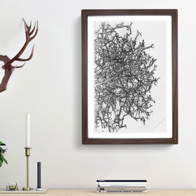 Bare Tree in Abstract - Picture Frame Graphic Art Print