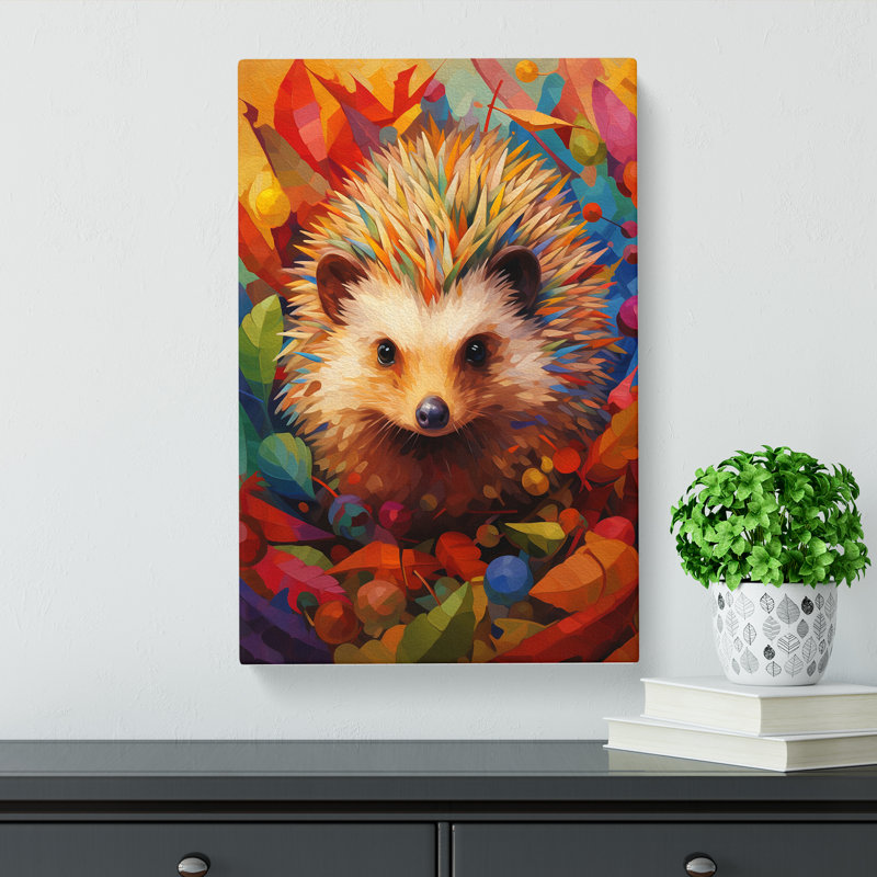 Hedgehog Orphism - No Frame Print, 76cm H x 50cm W x 3cm D