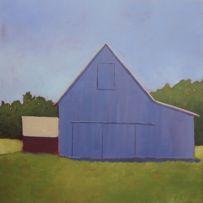 " Primary Barns I " by Carol Young Painting Print