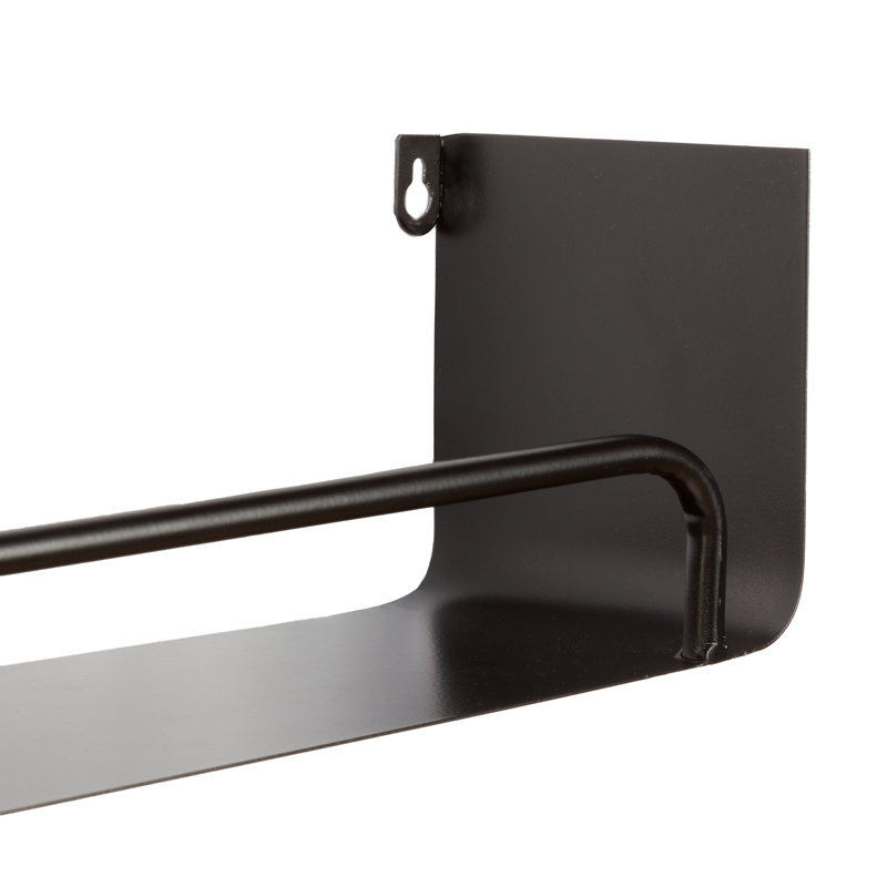 Tablette murale Jimeny , Noir, noir, noir, noir, H 5,5 po x l 34 po x P 5,5 po
