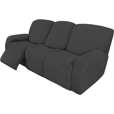 8 pièces canapé inclinable extensible avec housse de canapé