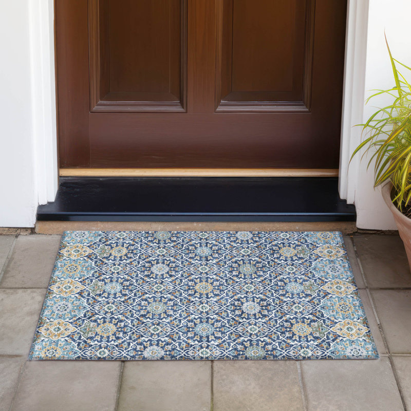 Machine Washable Indoor/Outdoor Eden ACN2199 Panel Rug, Rectangle 1'8" x 2'6"