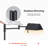 56" Dimmable LED Pharmacy Task Floor Lamp with Swivel Head Swing Arm-1927966903