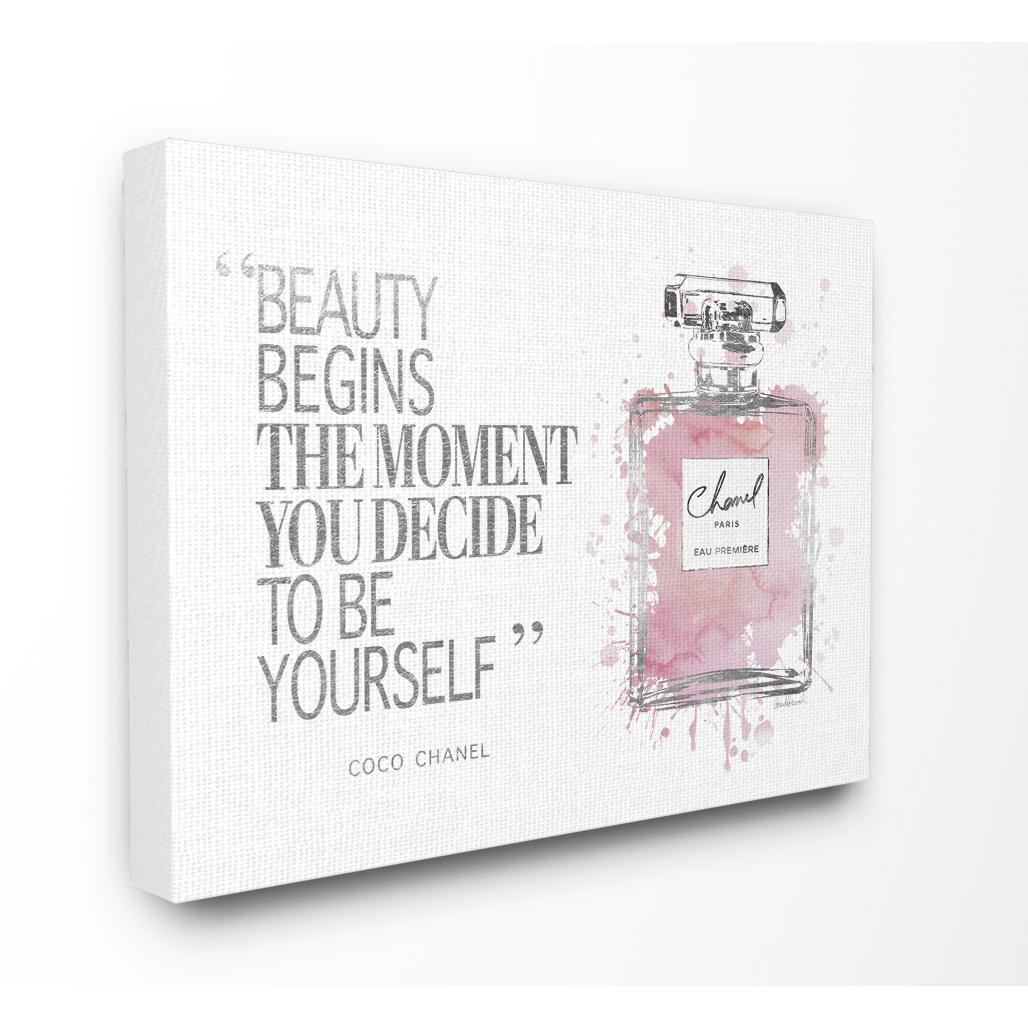 Beauty Begins Coco Chanel Inspired Print // Coco Chanel Print 