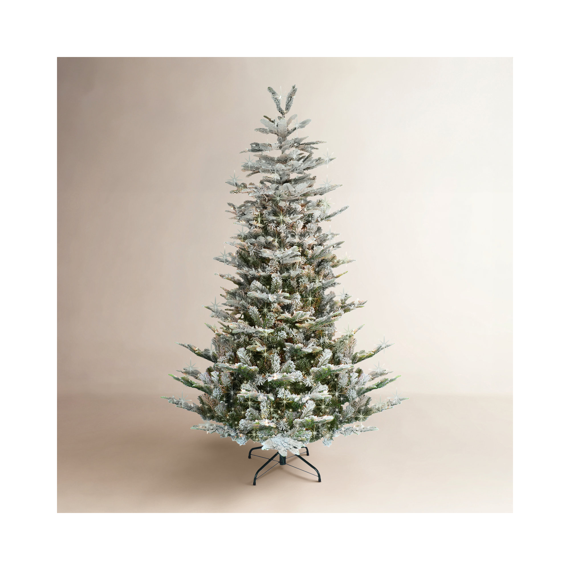 Glendalys Lighted Artificial Fir Christmas Tree