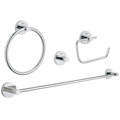 Essentials 4 Piece Bathroom Hardware Set