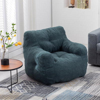 Fauteuil à billes moderne avec rembourrage en mousse confortable et en tissu