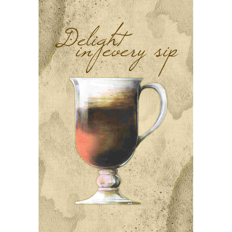 «Coffee Delight 2», impression sur toile tendue, L 12 po x H 18 po