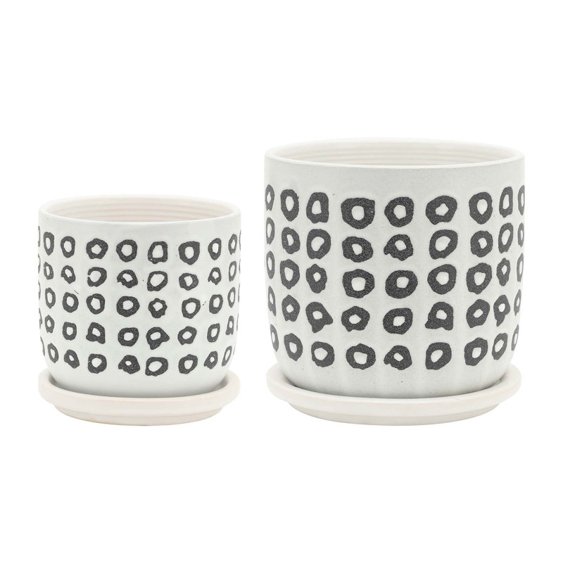 Pot à fleurs en céramique polyvalent pour diverses plantes et espaces, rehaussant le décor