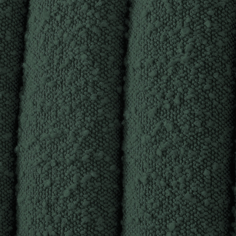 Nash Tufted Panel Bed, King, Green Boucle Fabric