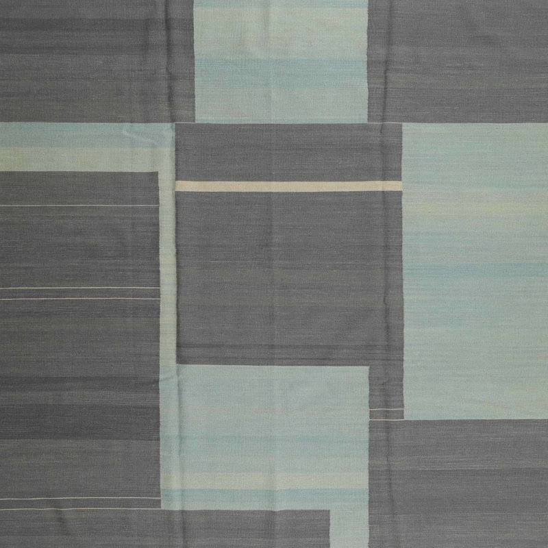Tapis gris zone contemporaine, Carré 6 pi