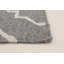 Tapis gris en laine tissé à plat à la main Evah Southwestern