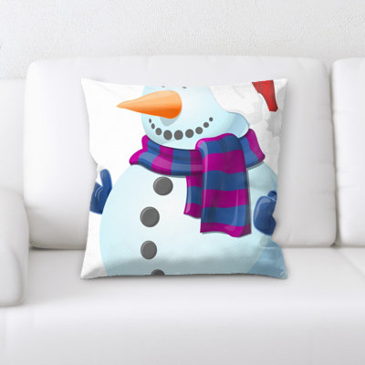 Coussin bonhomme de neige
