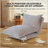 Convertible Flip Chair: Floor Sofabed With Adjustable Backrest Andpillows-2085284463