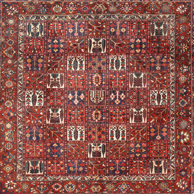 Tapis rouge / noir Patchwork