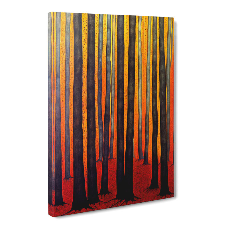 Abstract Indian Forest - Wrapped Canvas, 76cm H x 50cm W x 3cm D