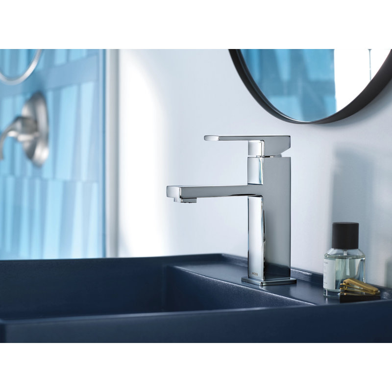Robinet pour salle de bain à poignée simple avec drain Moen Revyl, Chrome