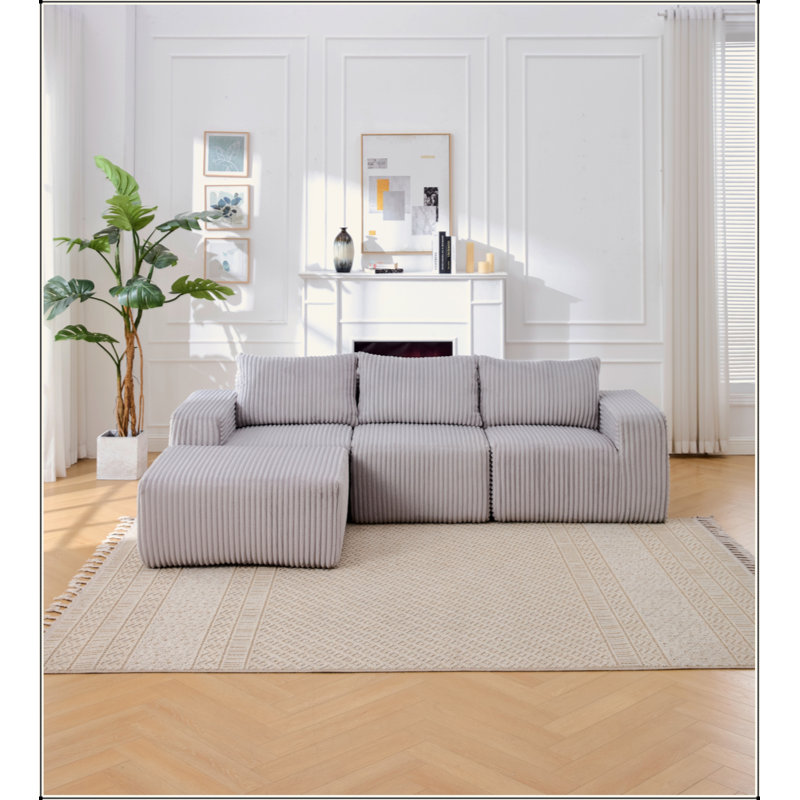 Canapé modulaire Modern, Gris clair
