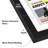 Olley Floating Frame for Newspaper - Composite Wood & Plexiglass - 15x26 - Black