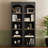 Free Standing 5 Tier Bookshelves, Farmhouse Two-Tone Storage Cabinet With Adjustable Shelves, Modern 72"H Kitchen Pantry Cabinet For Living Room, Home Office-153648657