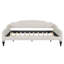 Lit de jour double capitonné capitonné, beige