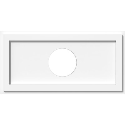 Médaillon de plafond contemporain en PVC de qualité architecturale 40 po x l 20 po x H 7 po x P 14 po x P 1 po