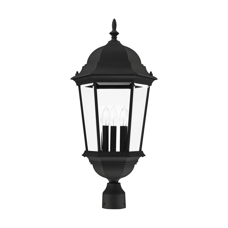 Tête de lanterne câblée 1 lumière Arelene, H 27 po x l 12,5 po x P 12,5 po / ampoule à base