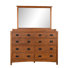 Commode double en bois massif et miroir Jacklin