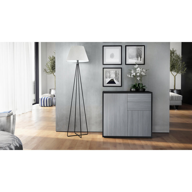 Sideboard Mcdevitt, Black (Matt)/Avola Anthracite