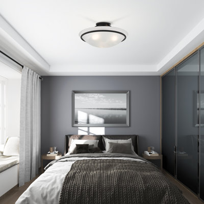 Wilbrecht Glass Semi Flush Mount