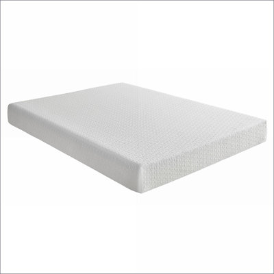 Mattresses, Full Size Firm Gel-Infused Memory Foam Mattress in a Box, White | Foam | Full