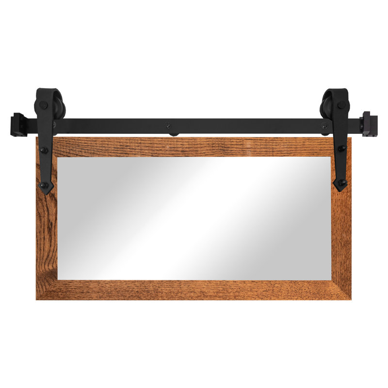 Miroir Gracie Oaks, 18 po x 33 po, Miel