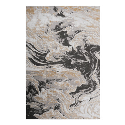8X10 Grey /Abstract Non-Shedding Living Room Bedroom Dining Home Office Stylish And Stain Resistant Area Rug