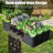 6X3x1.5Ft Galvanized Raised Garden Bed, Outdoor Planter Garden Boxes Large Metal Planter Box For Gardening Vegetables Fruits Flowers, Dark Gray-1592080979-1592080981