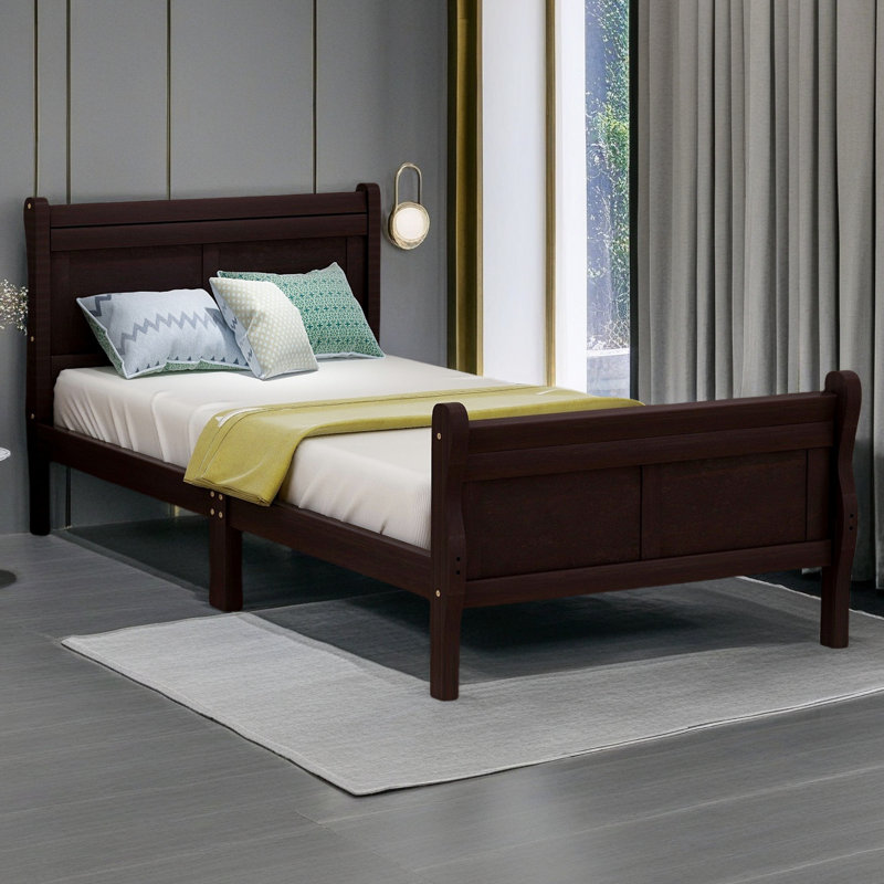 Lit plateforme Wood, Espresso