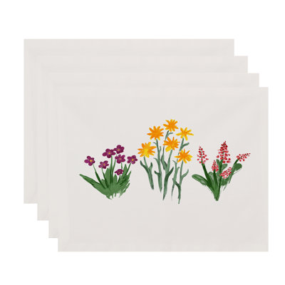 Jayapura Polyester No Pattern Rectangle Placemat