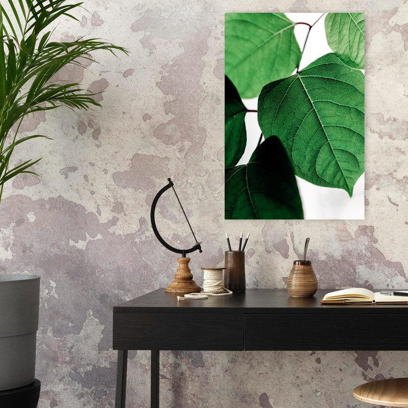 Art contemporain contemporain abstrait palmier, H 24 po x l 16 po