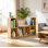 Bibliothèque pour enfants avec coin lecture et coussin, organisateur de rangement polyvalent pour chambre à coucher