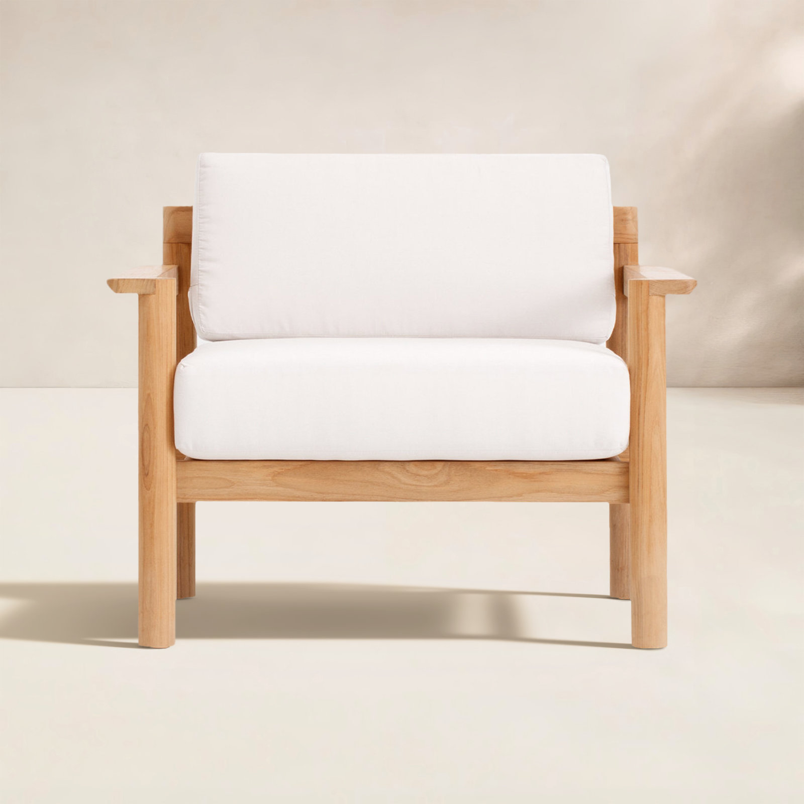 Haven Teak Outdoor Lounge Chair , Sunbrella® Cushions Included, Sunbrella Canvas
