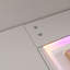 Bureau de meuble-lavabo avec bande lumineuse à DEL RVB, meuble-lavabo moderne