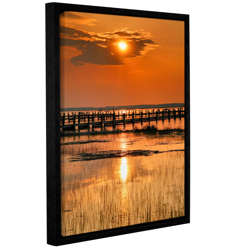 Sunset Bay by Steve Ainsworth Framed Photographic Print on Wrapped Canvas, 18" H x 14" W