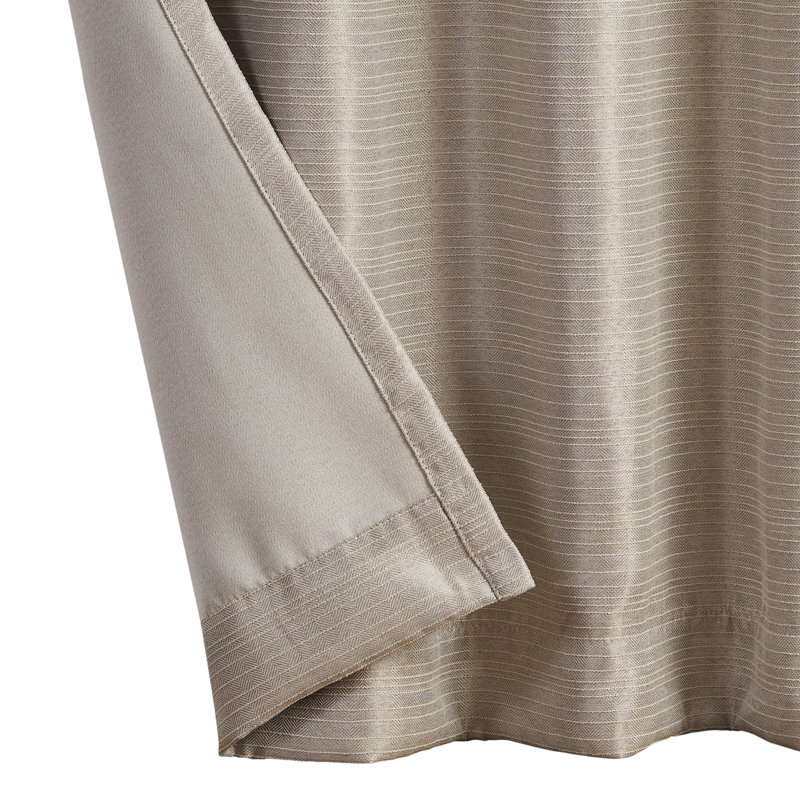 Indigo Thermal Insulated Room Darkening Back Tab Curtains