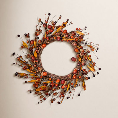 14" Acorn Thanksgiving Wreath