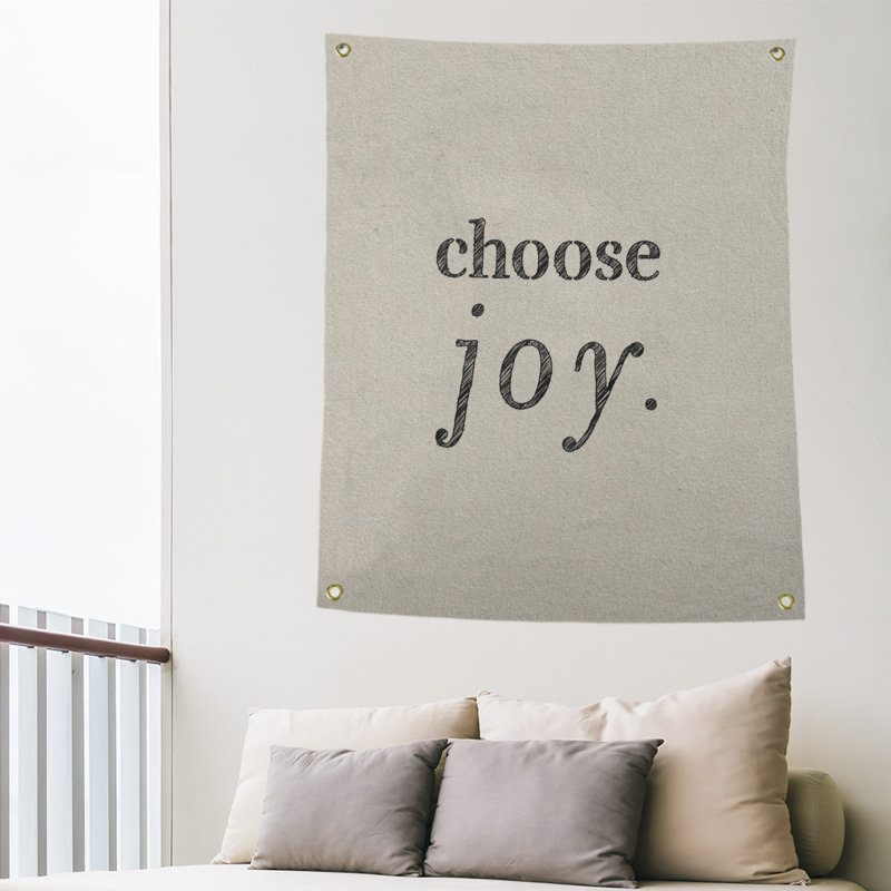 Polyester Tapestry, 36" H x 26" W, White/Black