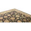 Hand Knotted Wool Area Rug in Black And Gold